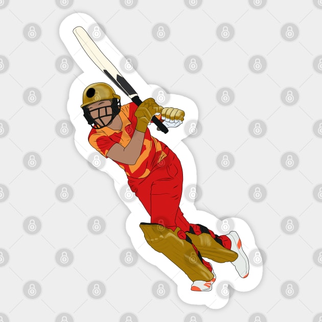 Issy Wong Birmingham Phoenix Cricket Minimalist Sticker by Hevding